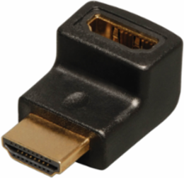 HDMI Right Angle Up Adapter, 4K @ 60Hz, HDMI (F/M) Connectors, Black