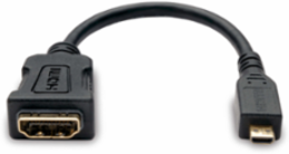 Micro HDMI to HDMI Adapter, 6 Inch, Type D Male to Female, 1080P Support