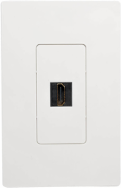 High-Speed HDMI All-in-One Keystone/Panel Mount Cable, 1 ft.