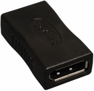 Compact DisplayPort F/F Gender Changer, Extend Dual Cables, HDCP 2.2