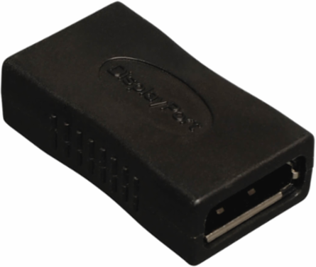Compact DisplayPort F/F Gender Changer, Extend Dual Cables, HDCP 2.2