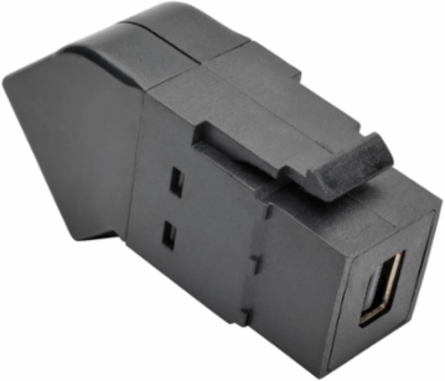 Mini DisplayPort to DisplayPort Keystone Adapter, Black, Supports 3840x2160@60Hz