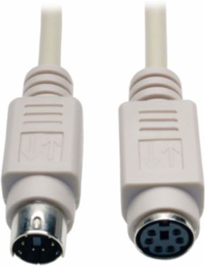 PS/2 Keyboard/Mouse Extension Cable 25 ft. MiniDIN6 M/F, Beige