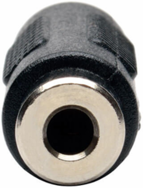 3.5MM Female/Female Stereo Audio Coupler, Lifetime Warranty, Black
