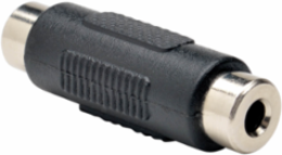 3.5MM Female/Female Stereo Audio Coupler, Lifetime Warranty, Black
