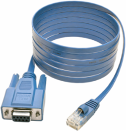 6 ft RJ45 to DB9F Cisco Console Rollover Cable, Serial Technology