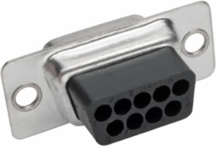 DB9 to RJ45 Modular Serial Adapter (F/F) - RS-232/RS-422/RS-485, Black
