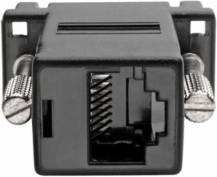 DB9 to RJ45 Modular Serial Adapter, RS-232/RS-422/RS-485, Male to Female