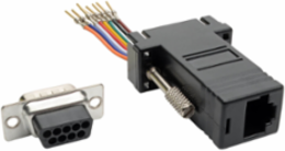DB9 to RJ45 Modular Serial Adapter, RS-232/RS-422/RS-485, Male to Female