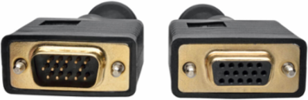 3 Ft. VGA Coax High-Resolution Cable, HD15 M/F, Supports 2048 x 1536