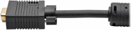 3 Ft. VGA Coax High-Resolution Cable, HD15 M/F, Supports 2048 x 1536