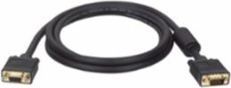 VGA Coaxial Cable, 15 ft., HD15 M/F, Supports 2048 x 1536 Resolution