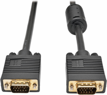 VGA Coaxial Cable 3 ft., HD15 Male to Male, Supports 2048 x 1536 Resolutions