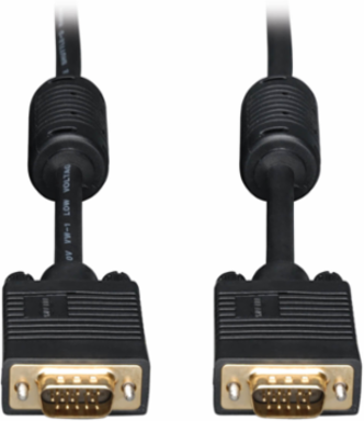 VGA High-Resolution Coaxial Cable, 15 ft., Supports 2048x1536 Resolution