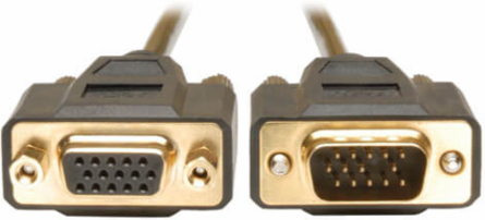 VGA Monitor Extension Cable 6 Ft., 640x480, HD15 M/F, Lifetime Warranty