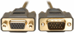 VGA Monitor Extension Cable 6 Ft., 640x480, HD15 M/F, Lifetime Warranty