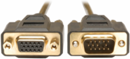 VGA Monitor Extension Cable 10 Ft, 640x480 Resolution, HD15 M/F Connectors