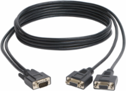 6 Ft. High Resolution VGA Y Splitter Cable HD15 M to 2x HD15 F, Lifetime Warranty