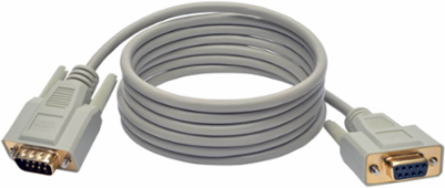 6 ft DB9 Serial Extension Cable, RS-232, Male/Female, Lifetime Warranty