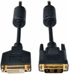 DVI-D Single Link Extension Cable 6 Inch, 4.95 Gbps, Gold Plated Contacts