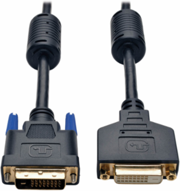 DVI-D Dual Link Extension Cable 15 Ft, 9.9 Gbps, Compatible with Flat Panels