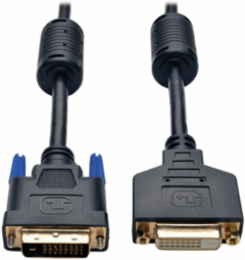 DVI-D Dual Link Extension Cable 15 Ft, 9.9 Gbps, Compatible with Flat Panels