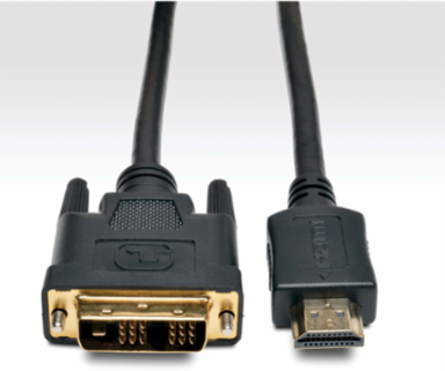 HDMI to DVI Cable 6 ft, Gold Plated, 5Gbps Bandwidth