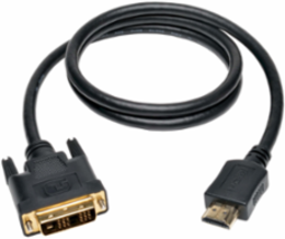 HDMI to DVI Cable 6 ft, Gold Plated, 5Gbps Bandwidth