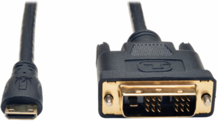 10 ft Mini HDMI to DVI-D Cable, 24K Gold-Plated Connectors