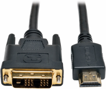 12 Ft HDMI to DVI-D Cable, Gold Plated Connectors, Up to 5Gbps Bandwidth