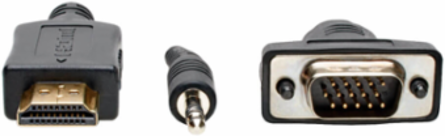 HDMI to VGA + Audio Converter Cable, 15 ft, Supports 1920 x 1200 @ 60 Hz