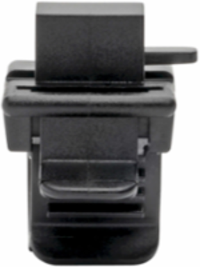 HDMI Cable Lock with Nylon Clamp, Tie & Screw - Black, Easy Install