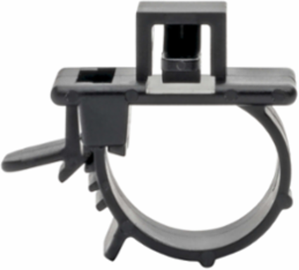 HDMI Cable Lock with Nylon Clamp, Tie & Screw - Black, Easy Install