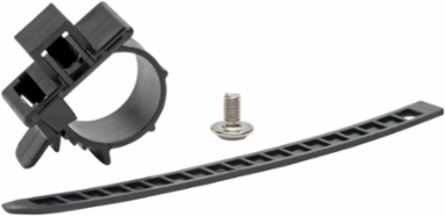 HDMI Cable Lock with Nylon Clamp, Tie & Screw - Black, Easy Install