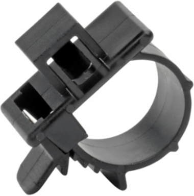 HDMI Cable Lock with Nylon Clamp, Tie & Screw - Black, Easy Install