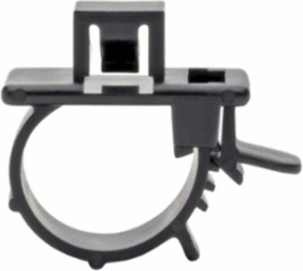 HDMI Cable Lock with Nylon Clamp, Tie & Screw - Black, Easy Install