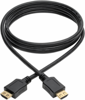 High-Speed HDMI Cable 6 Ft., 4K Resolution, Gripping Connectors, Black