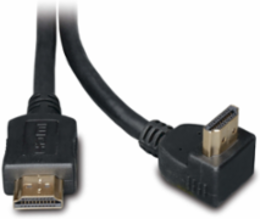High Speed HDMI Cable 6 Ft, Right Angle Connector, 18 Gbps, Lifetime Warranty