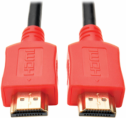 High-Speed HDMI Cable 6 ft., UHD 4K, 18 Gbps, Red Connectors