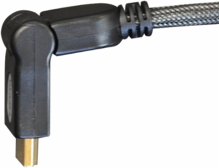 High Speed HDMI Cable, 6 ft., UHD 4K, 18 Gbps, Swivel Connectors