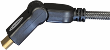 High Speed HDMI Cable, 6 ft., UHD 4K, 18 Gbps, Swivel Connectors