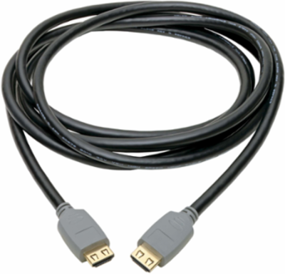 High-Speed HDMI 2.0a Cable 10 ft, 4K @ 60Hz, Gripping Connectors, Black
