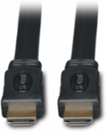 10 Ft. High Speed HDMI Flat Cable, UHD 4K, Gold Connectors