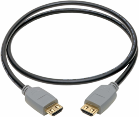 High-Speed HDMI 2.0a Cable 1 m, 4K 60 Hz, Gripping Connectors