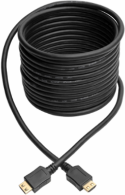 High-Speed HDMI Cable 20 Ft with Gripping Connectors, 4K, Black