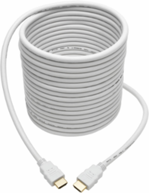 High-Speed HDMI Cable 25 ft, HD (M/M), 18 Gbps, White