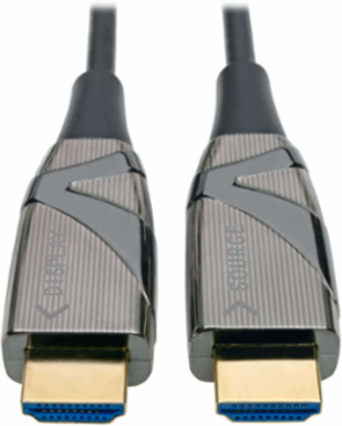 High-Speed HDMI 2.0 Fiber Active Optical Cable, 100 m, 4K HDR @ 60 Hz, Black