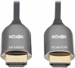 HDMI Plenum-Rated Fiber Active Optical Cable, 8K UHD 60 Hz, HDR, Black, 10 m