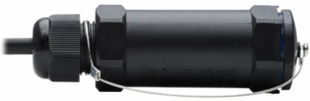 Armored HDMI Fiber Active Optical Cable, 4K @ 60 Hz, HDR, IP68, Hooded Connectors, M/M, Black, 30 m