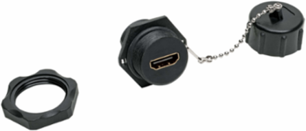 4K HDMI Coupler with Ethernet, IP68 Rated, 4K x 2K @ 60 Hz